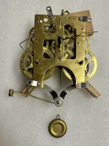 Gilbert American Clock Movement With Hands And Pendulum WORKING CONDITION - Picture 1 of 4