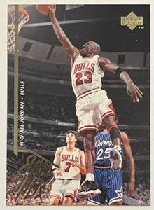 1995-96 Upper Deck Michael Jordan #352 Slams & Jams Chicago Bulls Cortacésped - Imagen 1 de 2