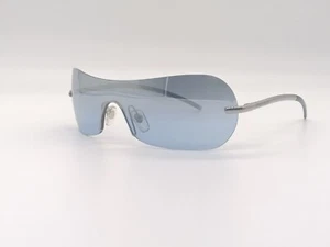 Authentic Giorgio Armani 1516 Rimless Shield Sunglasses Women Stock Eyewear Y2K - Picture 1 of 8
