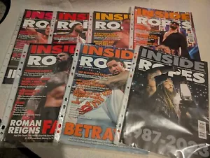Lote de trabajo paquete Inside the Ropes Wrestling Magazine número 31 - 37 Wwe - Imagen 1 de 15