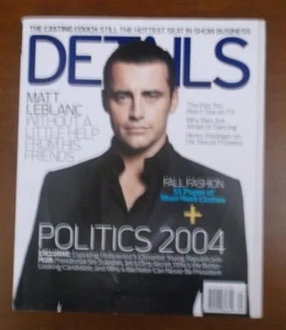 DETAILS MAGAZINE SEPTEMBER 2004 MATT LEBLANC WITH FRIENDS - Picture 1 of 2