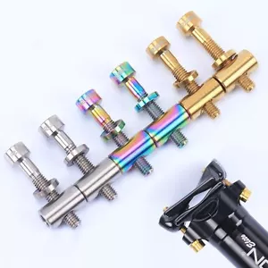2pcs Thomson Bicycle Seat post Bolts+barrel Nut & Washer Titanium Ti M5x30/40mm - Picture 1 of 9