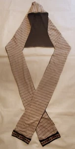 Stolen Sunday Damen gestreift hellbraun rosa braun Kapuze Schulter Halstuch Schal - Bild 1 von 13