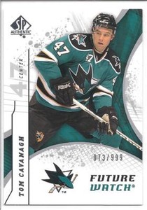 TOM CAVANAGH 2008-09 SP Authentic FUTURE WATCH RC x/999 #188 