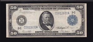 US 1914 $50 FRN Philadelphia District FR 1035 VF-XF (630) - Picture 1 of 2