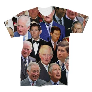 Prince Charles Photo Collage T-Shirt - Picture 1 of 2
