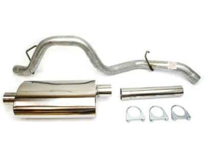Sportauspuff 2.5-L. Edelstahl Topf mit Endrohr Auspuff Jeep Wrangler TJ 96-99 - Bild 1 von 4