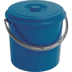 Pattumiera Secchio con Coperchio Capienza 12L Curver Colore Blu - Foto 1 di 1