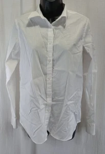 Ralph Lauren Button Down Shirt Women's Size M White Non-Iron Long Sleeve Logo - Picture 1 of 13