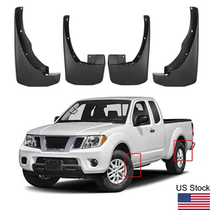 4Pcs Front Rear Mud Flaps Guards Splash For Nissan Frontier 2005-2015 Pickup - Picture 1 of 9