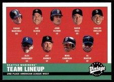 2001 Upper Deck Vintage #68 Team Griffey/Rodriguez Seattle Mariners