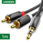 Ugreen Rca Audio Braided Cable 3.5Mm Stereo Jack To 2Rca Phono Y Splitter - 1M