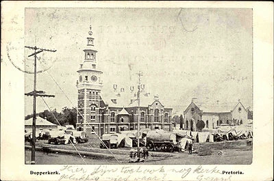 Pretoria Südafrika South Africa 1900 Dopperkerk Kirche Church gelaufen frankiert - Bild 1 von 2