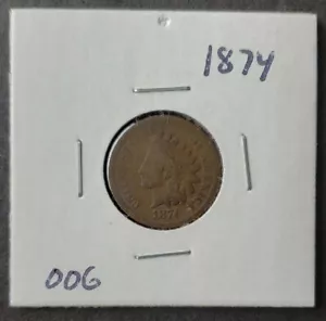 1874 1c centesimo testa di indiano - Foto 1 di 3