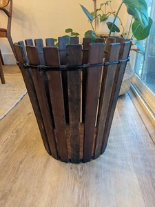 Ombrello bidone della spazzatura C F O'Neil supporto ardesia legno ardesia arti e mestieri antichi - Foto 1 di 8