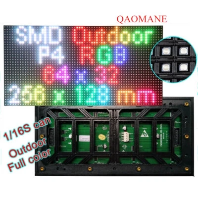 P4 Outdoor 256*128mm LED Module, 64*32 dots 1/8s 3in1 RGB SMD1921 P4 LED display - Image 1 of 4
