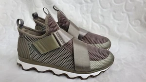Sorel KINETIC SNEAK Womens Size 10 Sage Green Mesh High Top Slip On Sneaker - Picture 1 of 11