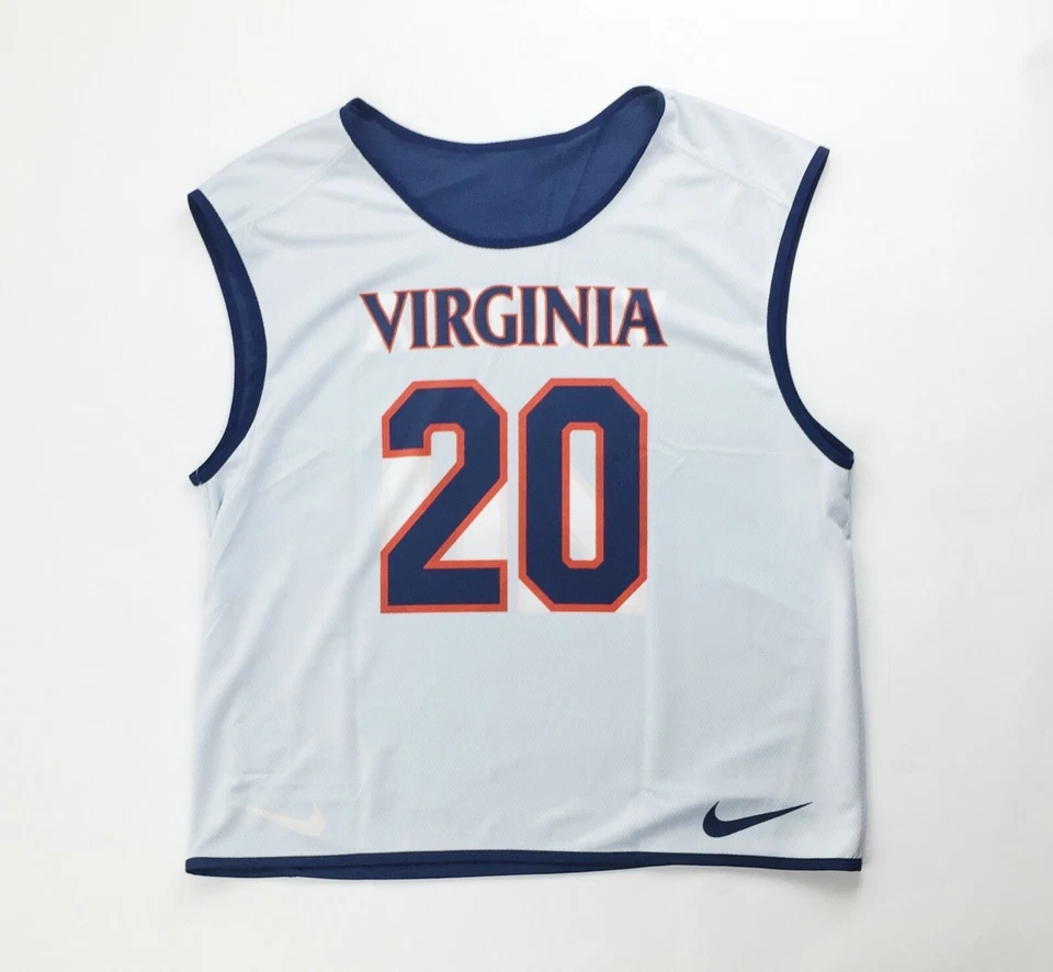 Nike Pro Reversible Virginia Men's Large Lacrosse Practice Tank Jersey #20