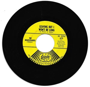 THE HOMESTEADERS-STARDAY 679 COUNTRY ROCKER 45 RPM LEAVING BUT I WON'T BE LONG - Imagen 1 de 1