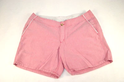 Columbia PFG Shorts Womens 14 Chino Pink Pockets Fishing 100% Cotton Solar Fade - Image 1 of 4