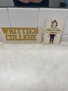Calcomanías Angelus de colección - Whittier College Poets - Whittier, California - Imagen 1 de 7