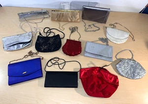 Mixed Lot of 12 Pocket Book Clutch Purses, Variety of Styles and Sizes - AS IS - Picture 1 of 24