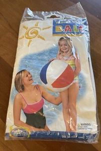 Large Intex Beach Ball 20” Glossy Panel The Wet Set 2008 Pool Party 59020T Jumbo - Picture 1 of 2