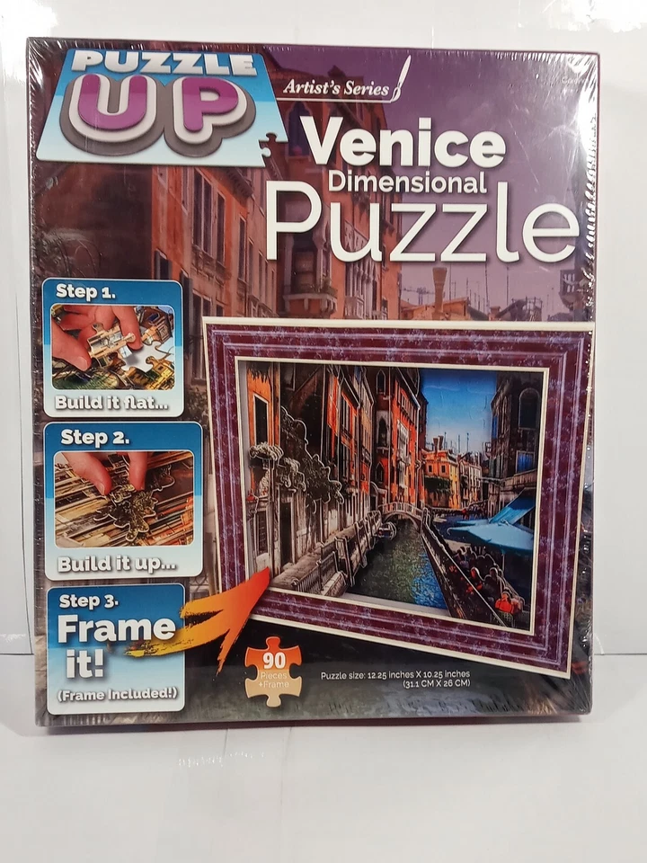 Puzzle Up Artist Series 3D Venecia 90 Piezas Puzzle con Marco Sellado por Cardenal Foto 1 de 4