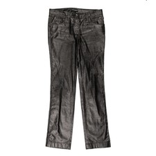 Dolce and Gabbana black and silver metallic jeans - Womens size 6 (size 42)