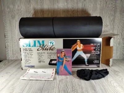 As Seen On TV Slim Slide Fitness Quest 1993 tapete cinta VHS botines vintage retro Foto 1 de 4