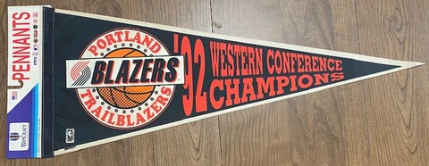 Portland Trailblazers 1992 Western Conference Champs Officially Licensed Pennant Cover