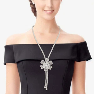 Bolo Necklace AURBO Stone Flower Set for Women - Picture 1 of 3