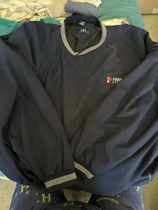 Vantage Pullover Jacket Branded Pinnacle Systems Blue XXL Slight Faded Lined - Picture 1 of 5