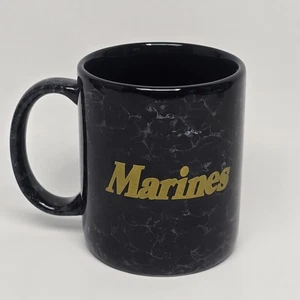 Tazza caffè Marines nera e grigia marmorizzata con oro Marines - Foto 1 di 8