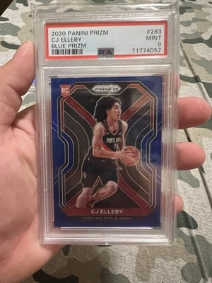 2020-21 Panini Prizm CJ Elleby #283 Blue Prizm /199 (RC) Psa 9 - Image 1 of 2
