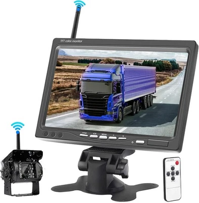 Wireless Rear View Camera and 7 Inch HD Monitor Kit Car Reversing Camera - image 1 of 4