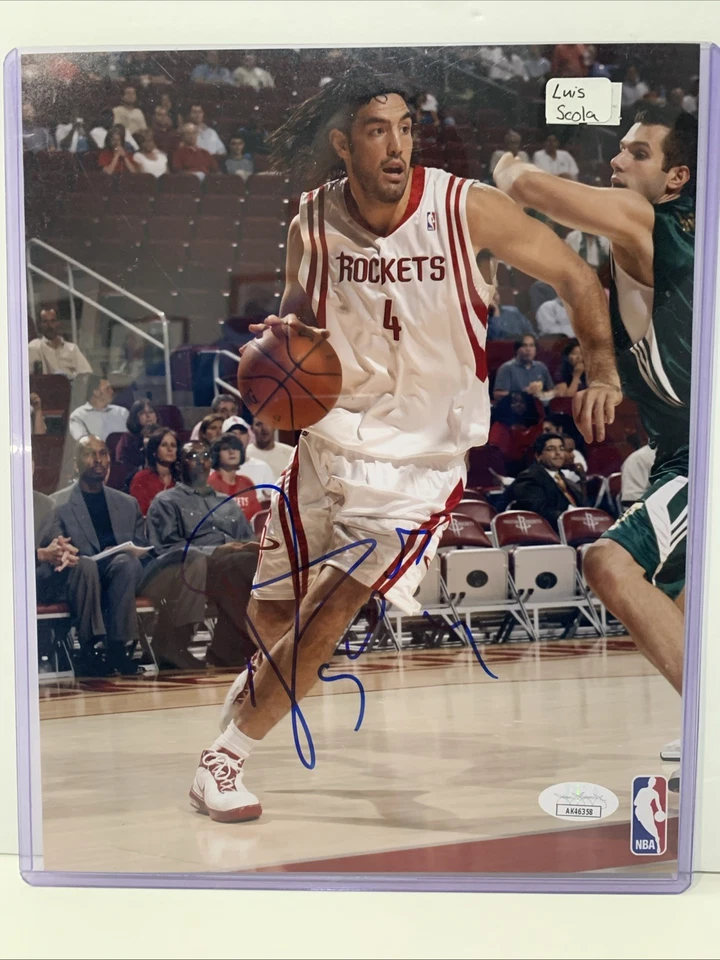 Luis Scola - ROCKETS Signed 8x10 AUTO Photo JSA Authenticated - Image 1 of 1