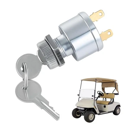 Interruptor de encendido para carro de golf con 2 llaves compatible con EZGO EZGO TXT, Medalista, Wo Foto 1 de 4