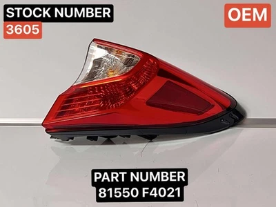 2018-2022 TOYOTA C-HR OEM ЗАДНИЙ ПРАВЫЙ ПАССАЖИРСКИЙ СВЕТОДИОДНЫЙ ВНЕШНИЙ ЗАДНИЙ ФОНАРЬ 81550 F4021 - Изображение 1 из 4