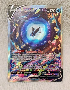 Pokemon Lumineon V GG39/GG70 Crown Zenith: Galarian Gallery Holo NM - Foto 1 di 4
