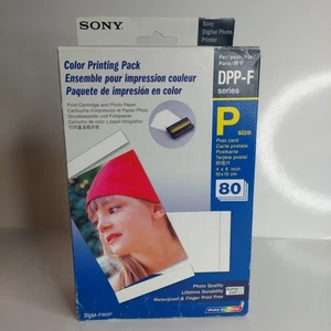 Sony SVM-F80P Color Photo Printing Pack DPP-F Series Paper 80 + 2 Cartridges - Zdjęcie 1 z 8