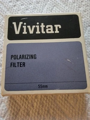 VIVITAR 55mm Polarizing Filter Lens + Case - New in box,   Made In Japan - Image 1 of 3