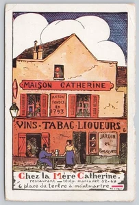 AK Paris Frankreich Montmartre Maison Catherine Restaurant 40er Jahre Ansicht - Bild 1 von 2