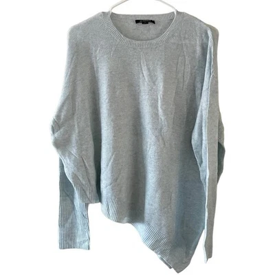 Suéter Acrobat Asimétrico Mezcla Lana Mujer’s Grande Azul Pullover Cachemira Foto 1 de 4