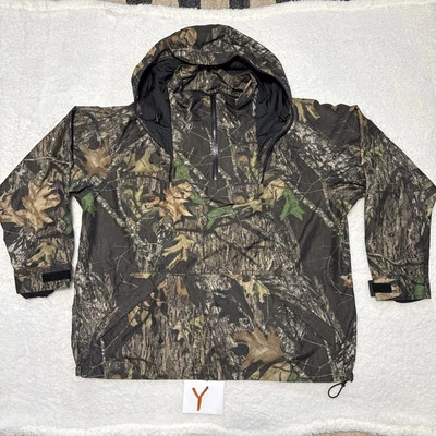 Cabela's Hunting Jacket Mossy Oak Break Up Mesh Facemask Windproof Size 2XL - Image 1 of 4