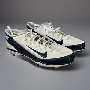 Nike Air Zoom Superbad 3 Football Spikes Cleats White Blue 442617-141 (Size 14) - Picture 1 of 8