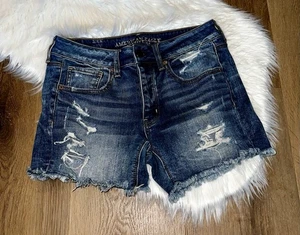 American Eagle Tomgirl Jean Shorts Size 2 - Picture 1 of 3