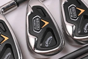 Callaway Big Bertha Fusion Irons / 3-PW+SW / Regular Flex Callaway RCH 75 Shafts - Picture 1 of 7