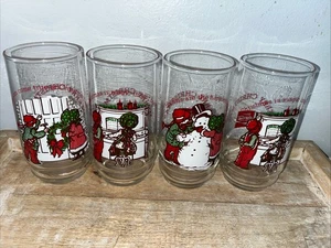 Juego de 4 vasos de Navidad Holly Hobbie Coca-Cola edición limitada 1977 - Imagen 1 de 10