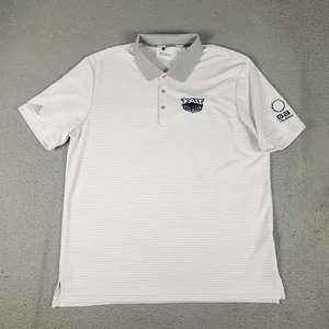 Adidas Florida Atlantic Owls Polo Para Hombres XL Gris Rayas FAU Manga Corta - Imagen 1 de 7